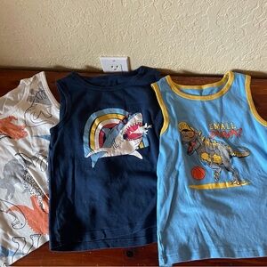 Toddler 4T Bundle 3 Pieces of Sleeveless Tank Tops